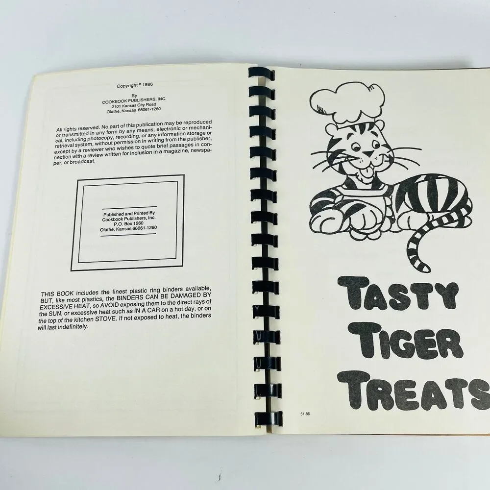 What's Cooking at Hillside Community Club Omaha 1986 Spiral Bound Cookbook